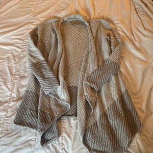Thick cotton open cardigan duster